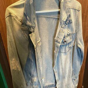 Ripped Denim Jacket